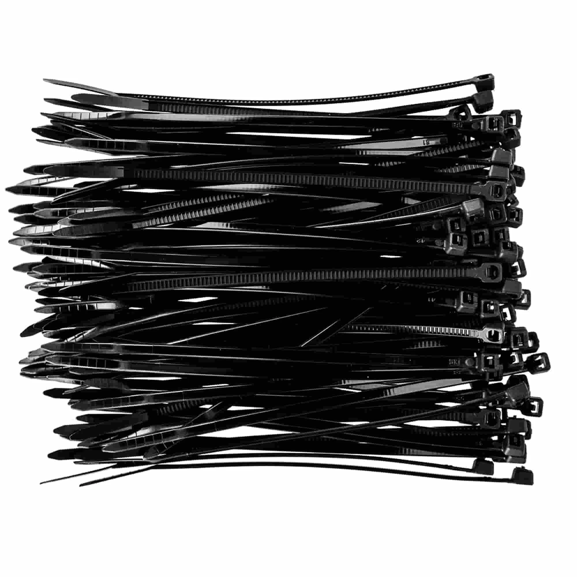 Хомуты TOPEX 2.5 x 100 мм, 100 шт. черные (44E970) Хомуты TOPEX 2.5 x 100 мм, 100 шт. черные (44E970)