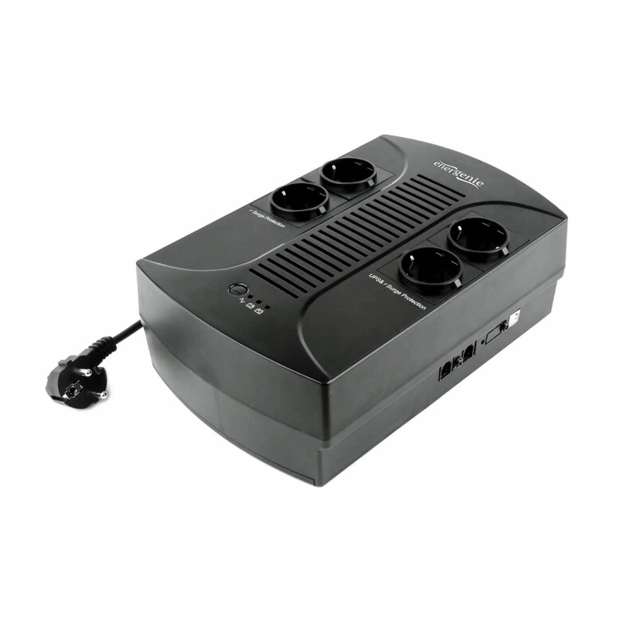 ИБП EnerGenie EG-UPS-001 650VA, Line Int., AVR, 4 x Schuko, пластик ИБП EnerGenie EG-UPS-001 650VA, Line Int., AVR, 4 x Schuko, пластик