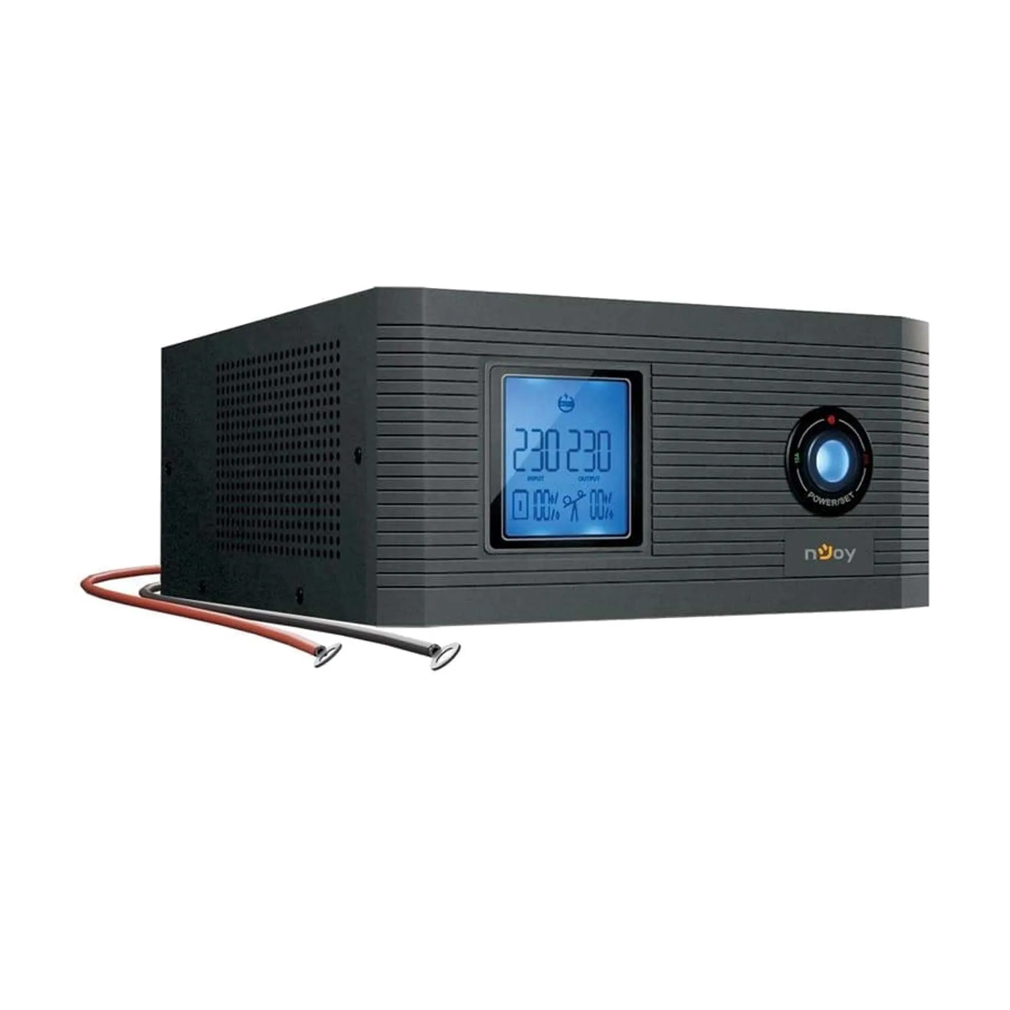 ДБЖ NJOY Aira 600 (UPCSTLP860TAICP01B), Lin.int., 2 x Schuko, LCD, пластик під зовнішній АКБ 40-200Ah (Aira 600) ДБЖ NJOY Aira 600 (UPCSTLP860TAICP01B), Lin.int., 2 x Schuko, LCD, пластик під зовнішній АКБ 40-200Ah (Aira 600)