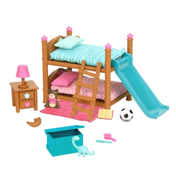 Игровой набор Li'l Woodzeez Двухъярусная кровать для детской комнаты (6169Z)
