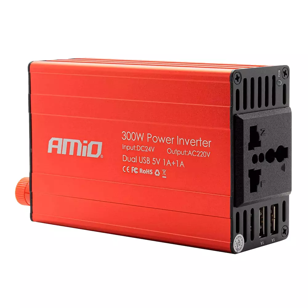 Інвертор AMiO PI04 300W 24V/220V (02471)