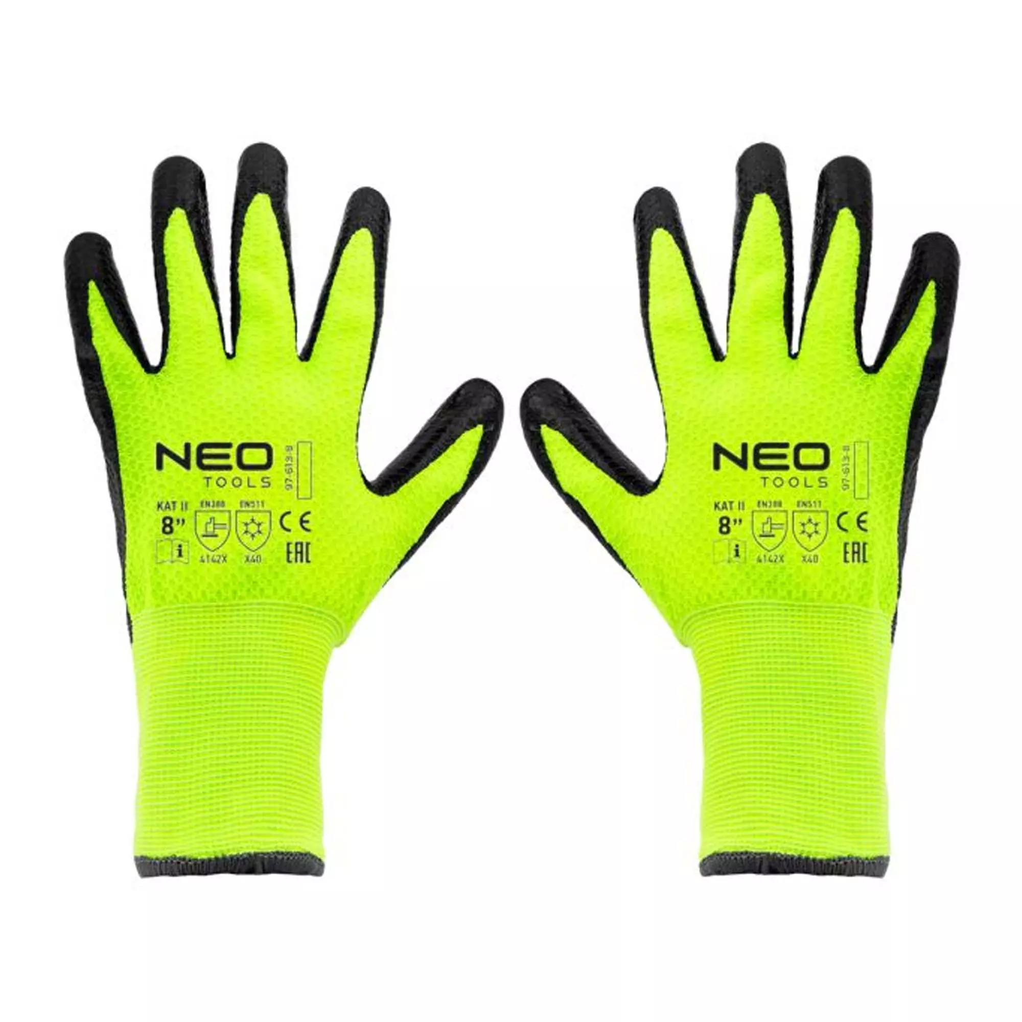 Изолированные рабочие перчатки NEO TOOLS, нейлон с латексным покрытием, 4142X, размер 8 (97-613-8)