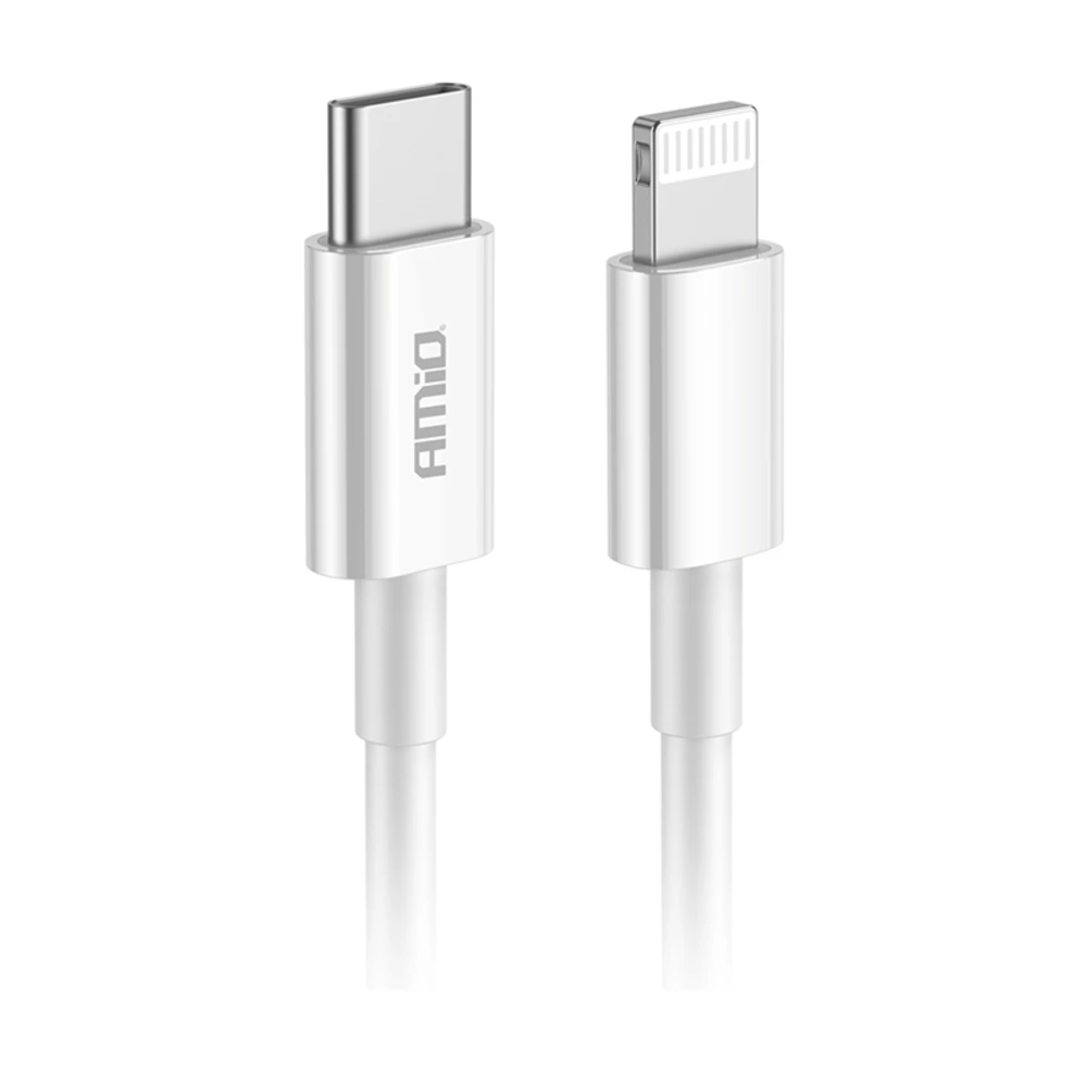 Кабель AMiO FullLINK USB-C - Lightning 20W 100см (03898/038987) Кабель AMiO FullLINK USB-C - Lightning 20W 100см (03898/038987)