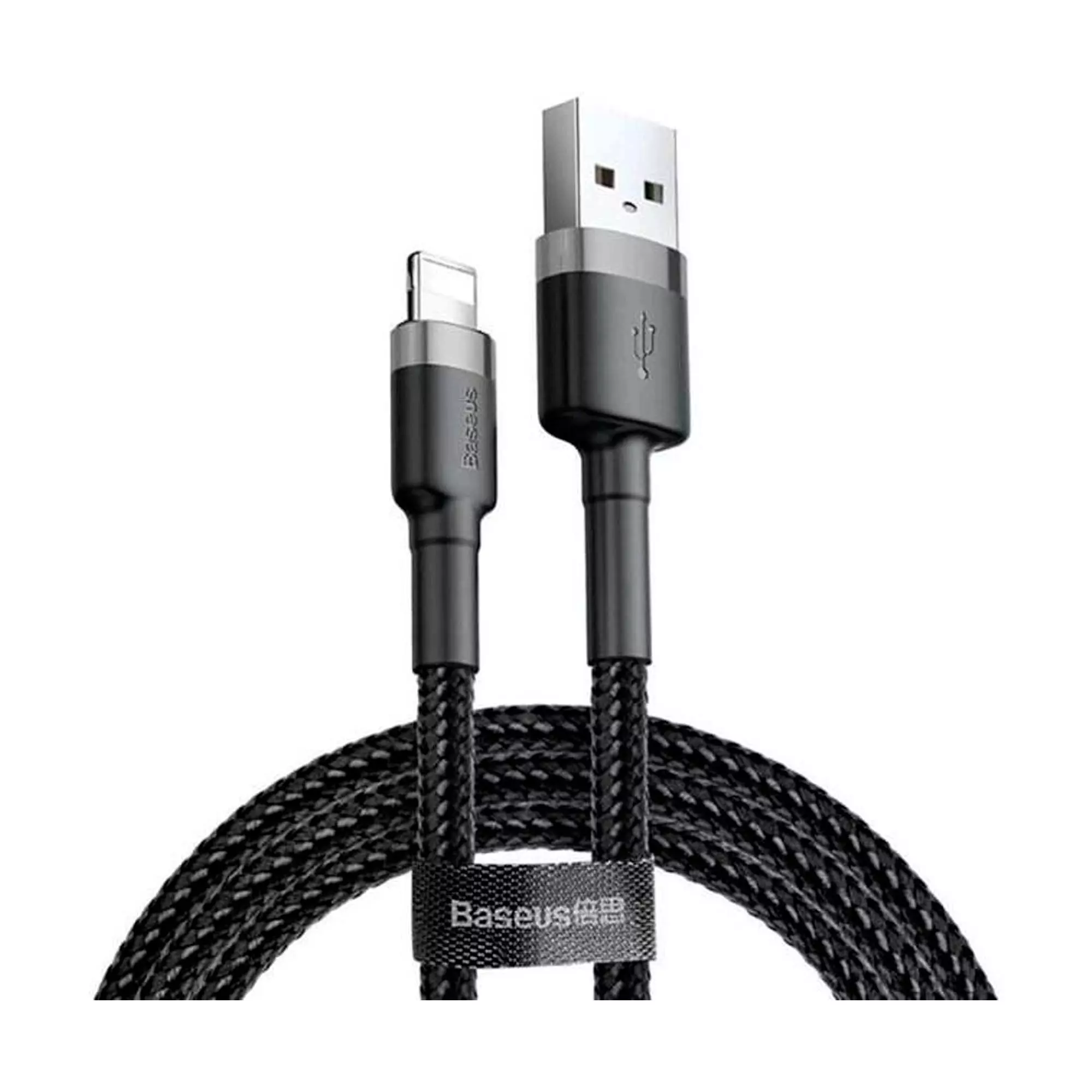 Кабель Baseus Cafule USB Lightning 1.5A 2M чорно-сірий Кабель Baseus Cafule USB Lightning 1.5A 2M чорно-сірий