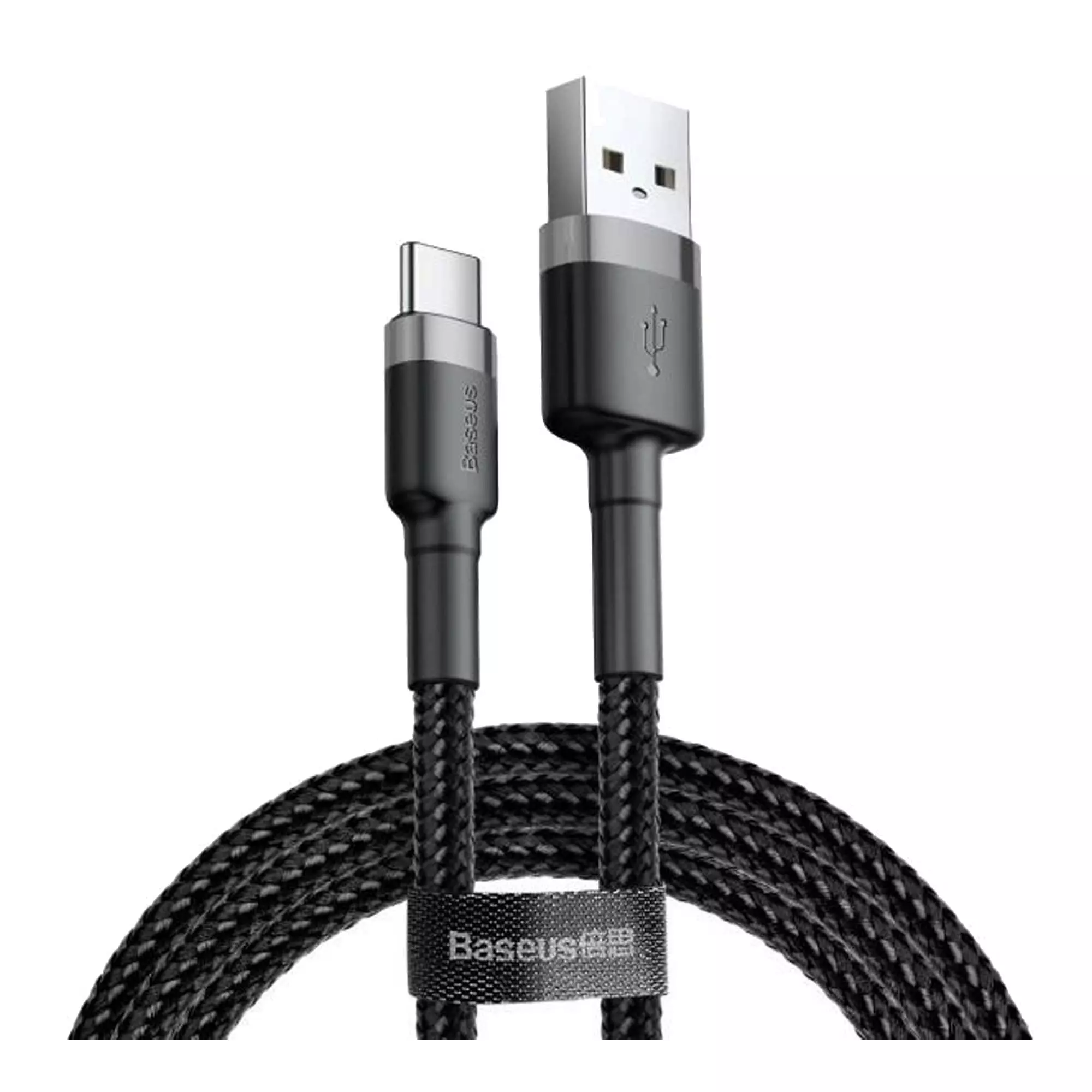 Кабель Baseus Cafule USB Type-C 1м черно-серый Кабель Baseus Cafule USB Type-C 1м черно-серый