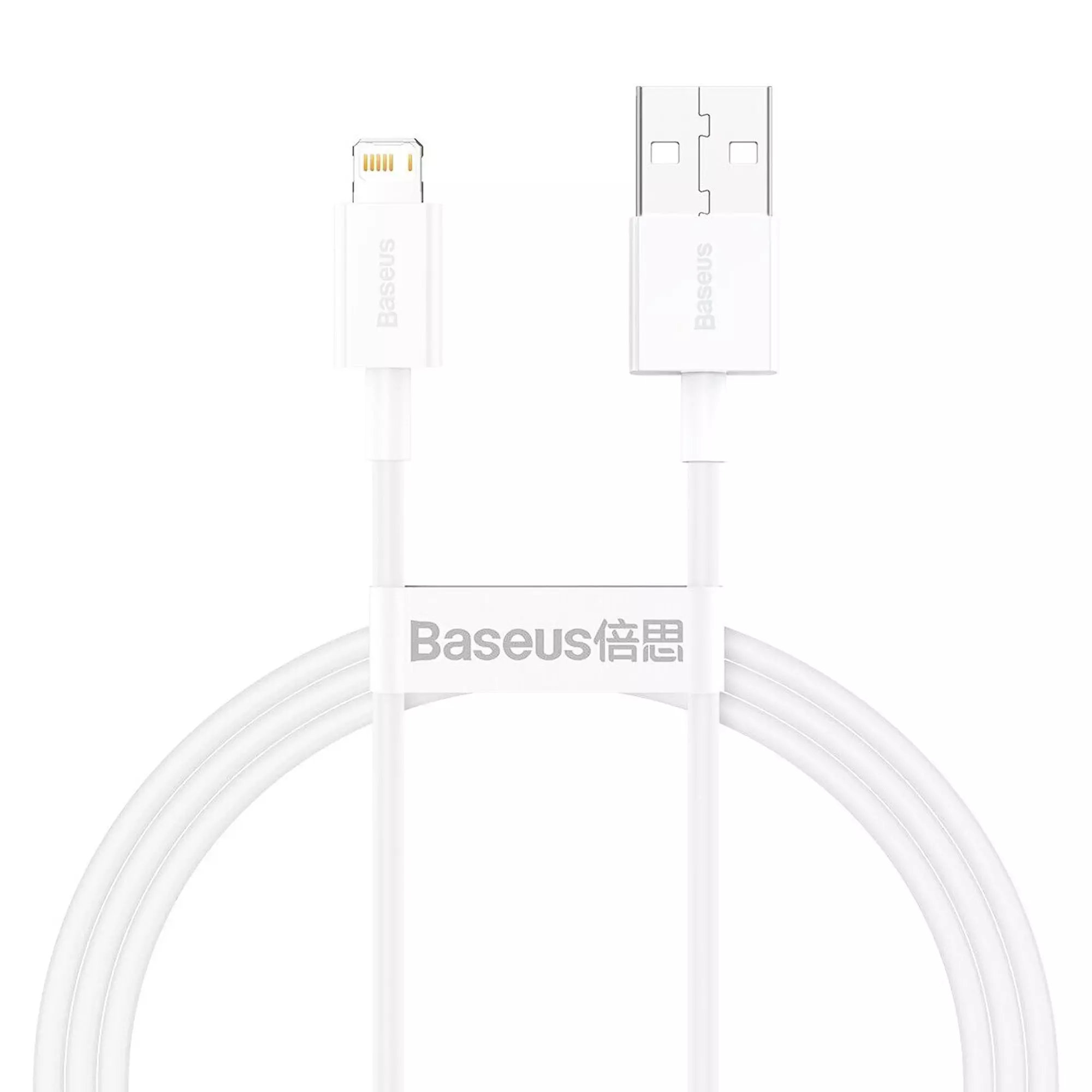 Кабель Baseus USB to Lightning 2.4A білий 1.5m (CALYS-B02) Кабель Baseus USB to Lightning 2.4A білий 1.5m (CALYS-B02)