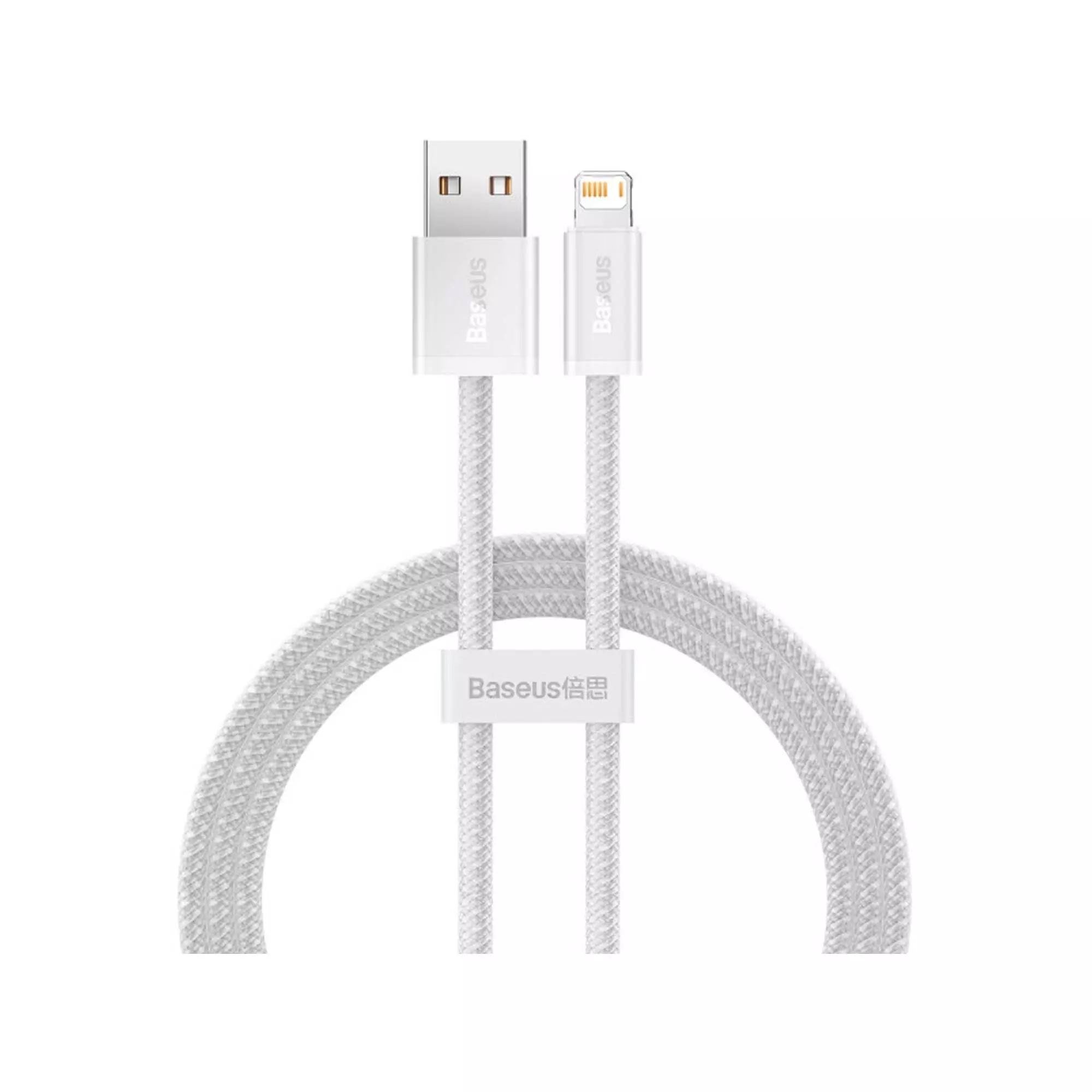 Кабель Baseus USB to Lightning 2.4A 1m білий (CALD000402) Кабель Baseus USB to Lightning 2.4A 1m білий (CALD000402)