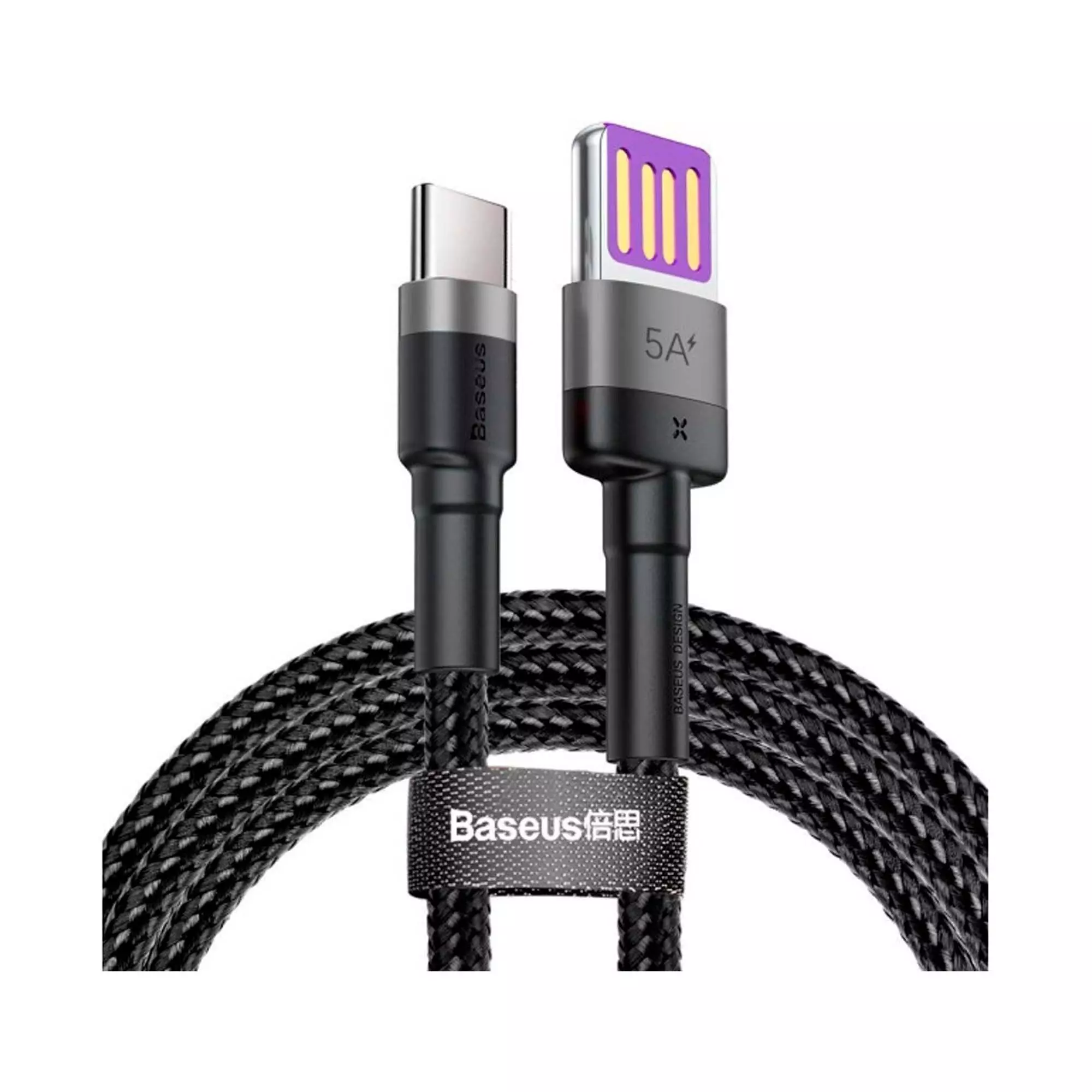 Кабель Baseus USB to Type-C 40W 1m сіро-чорний (CATKLF-PG1) Кабель Baseus USB to Type-C 40W 1m сіро-чорний (CATKLF-PG1)