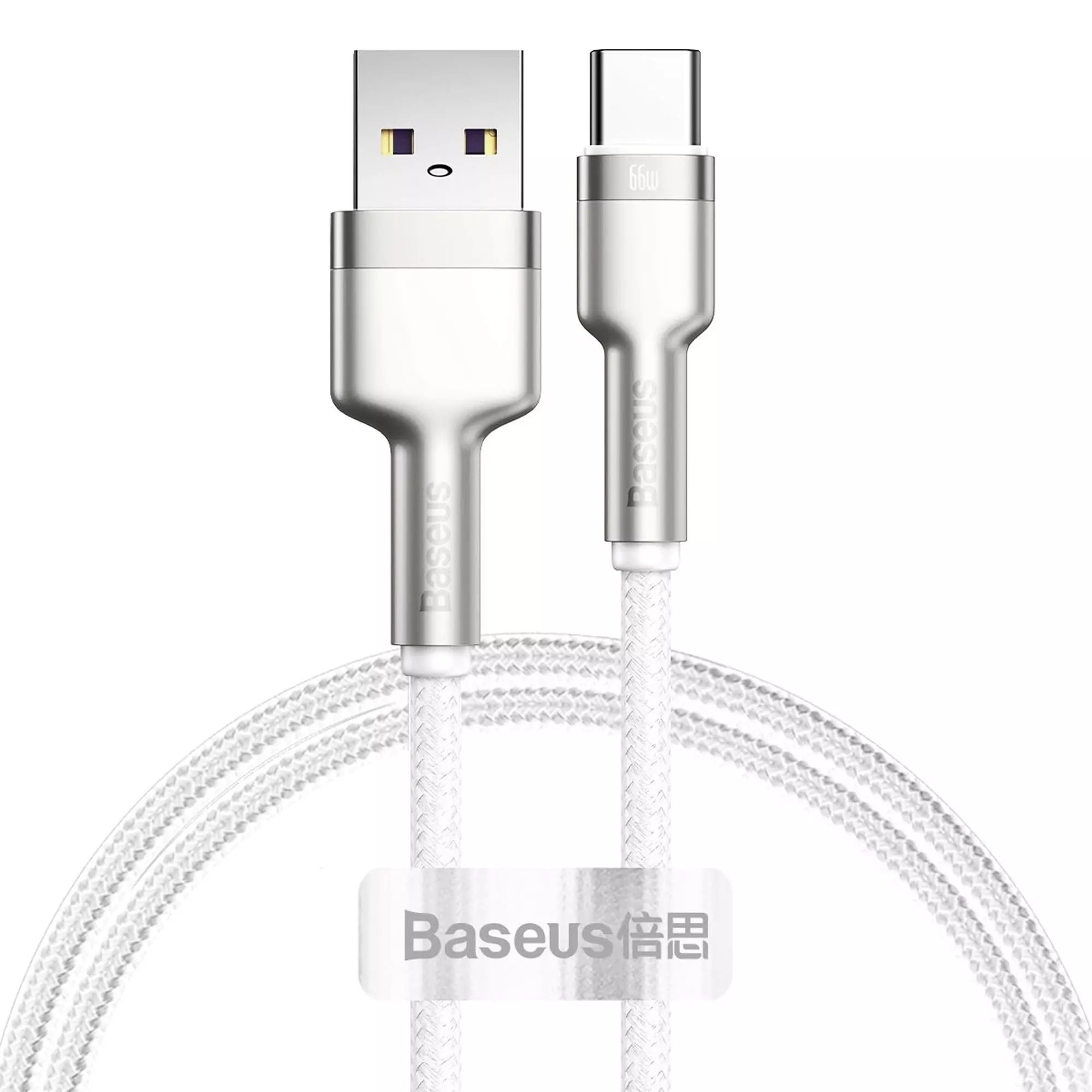 Кабель Baseus USB to Type-C 66W 1m білий (CAKF000102) Кабель Baseus USB to Type-C 66W 1m білий (CAKF000102)