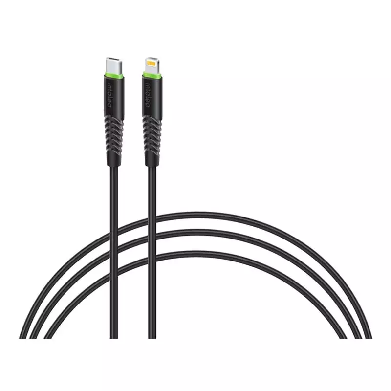 Кабель Intaleo CBFLEXTL1 USB Type-C - Lightning 1.2 м Black (1283126542459) Кабель Intaleo CBFLEXTL1 USB Type-C - Lightning 1.2 м Black (1283126542459)