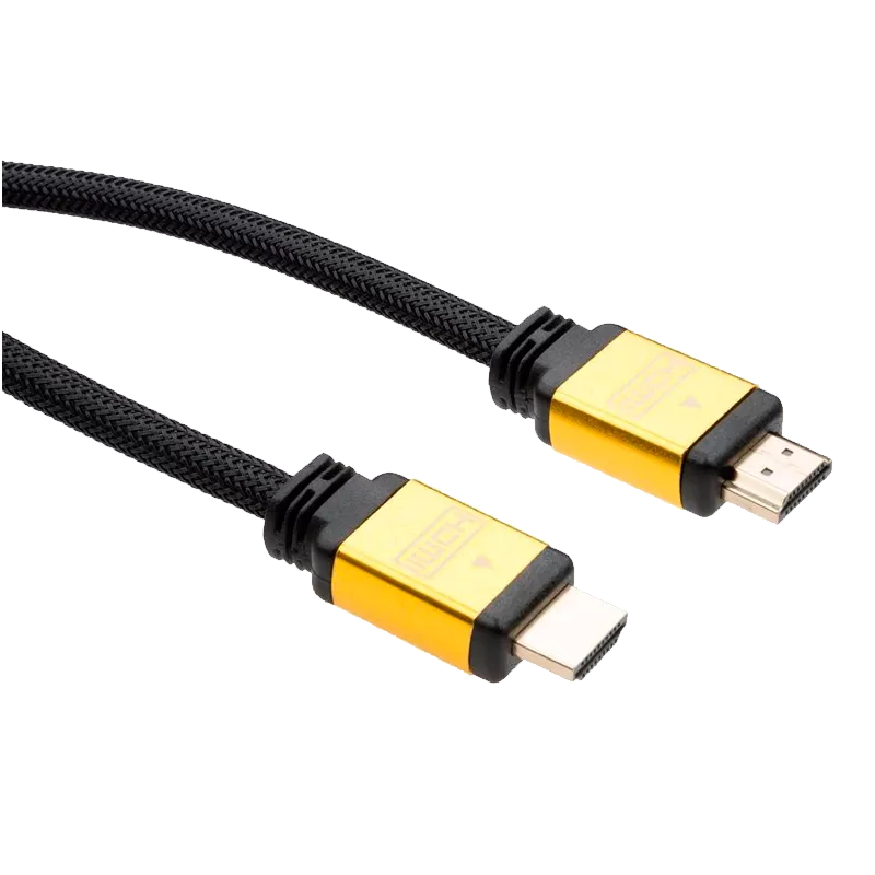 Кабель мультимедийный Vinga HDMI to HDMI 1.8 m metal V2.0 (VCPDCHDMI2VMM1.8BK)