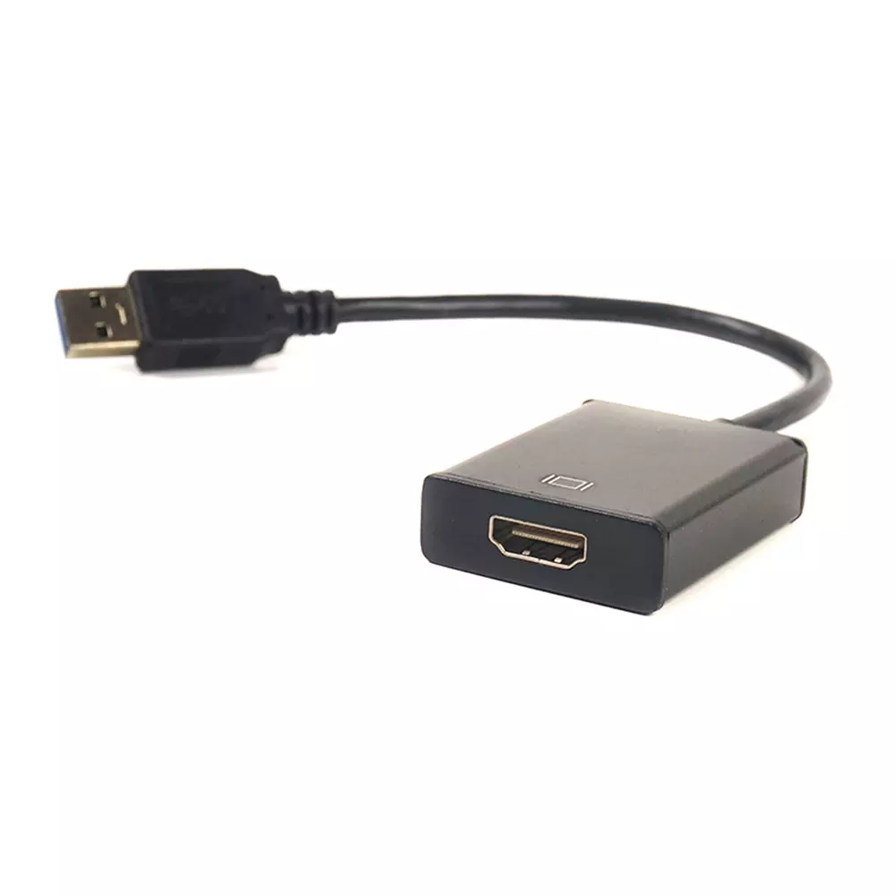 Кабель-переходник PowerPlant USB 3.0 M - HDMI female (CA910373)