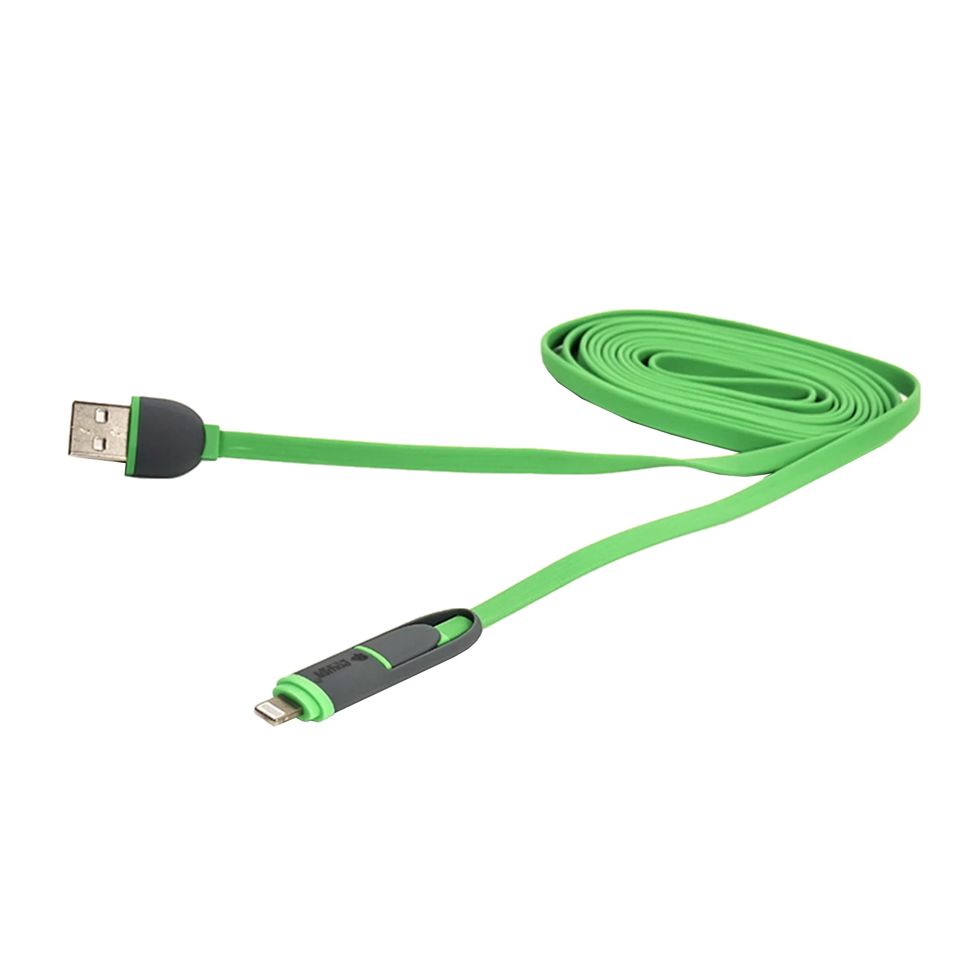 Кабель PowerPlant QC 2A 2в1 USB 2.0 AM - Lightning/Micro 2м green (CA910502) Кабель PowerPlant QC 2A 2в1 USB 2.0 AM - Lightning/Micro 2м green (CA910502)