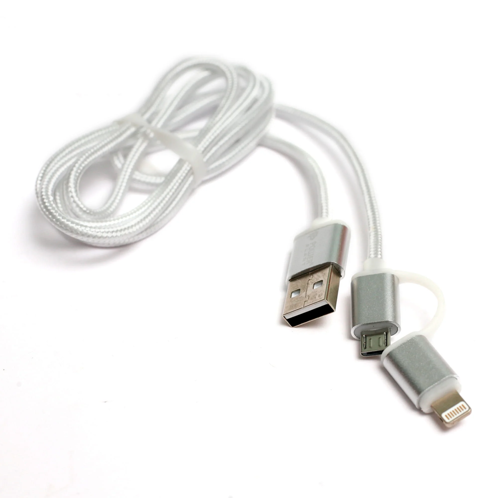 Кабель PowerPlant QC 2A 2в1 USB 2.0AM – Lightning/Micro 1м silver (KD00AS1290) Кабель PowerPlant QC 2A 2в1 USB 2.0AM – Lightning/Micro 1м silver (KD00AS1290)