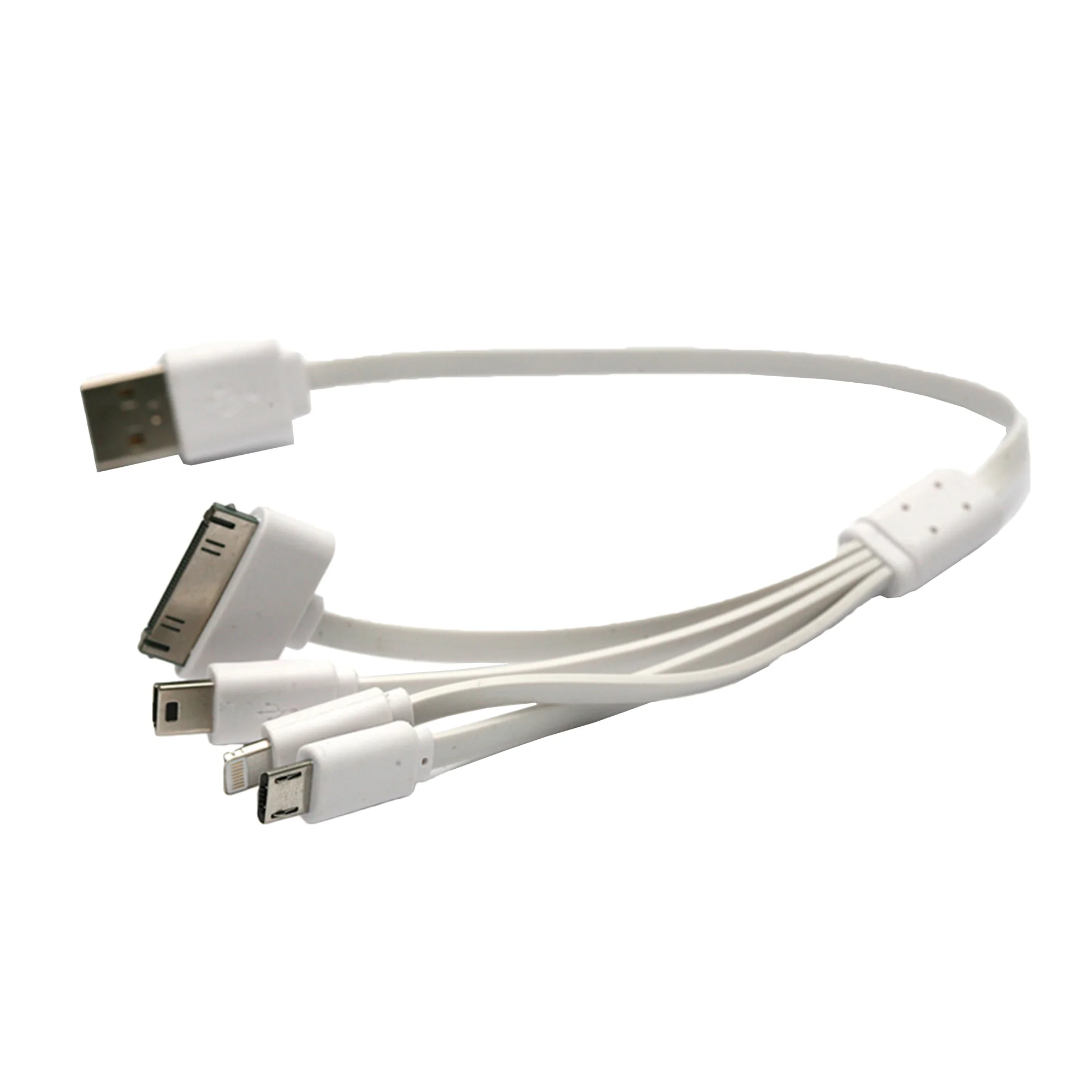Кабель PowerPlant универсальный USB 2.0 AM - Mini Micro Lightning I-Pod 0.3м (KABUSBALL)