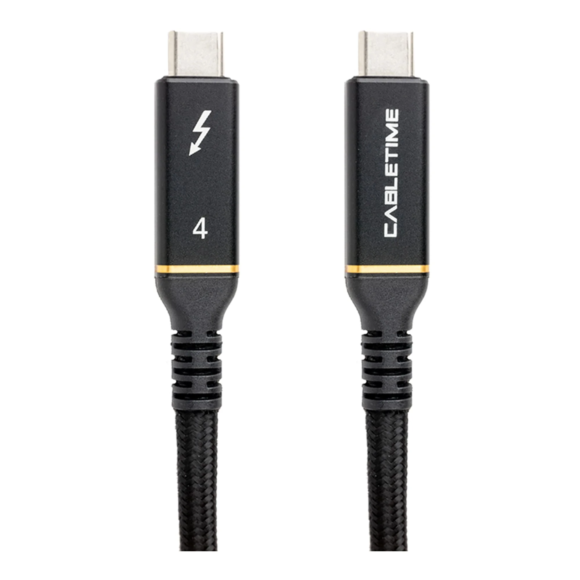 Кабель PowerPlant USB4 USB-C - USB-C 40Gbps 100W 20V/ 5A 8K/ 60HZ 1м (CA913299)