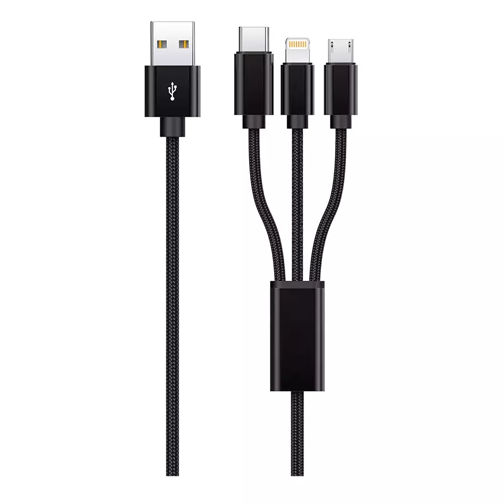 Кабель Proove Triple Connection 3 in 1 1,2м Black (314330) (491920001) Кабель Proove Triple Connection 3 in 1 1,2м Black (314330) (491920001)