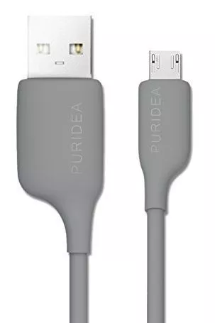 Кабель PURIDEA L02 - Lightning - 1.2m Grey (L02-White) Кабель PURIDEA L02 - Lightning - 1.2m Grey (L02-White)