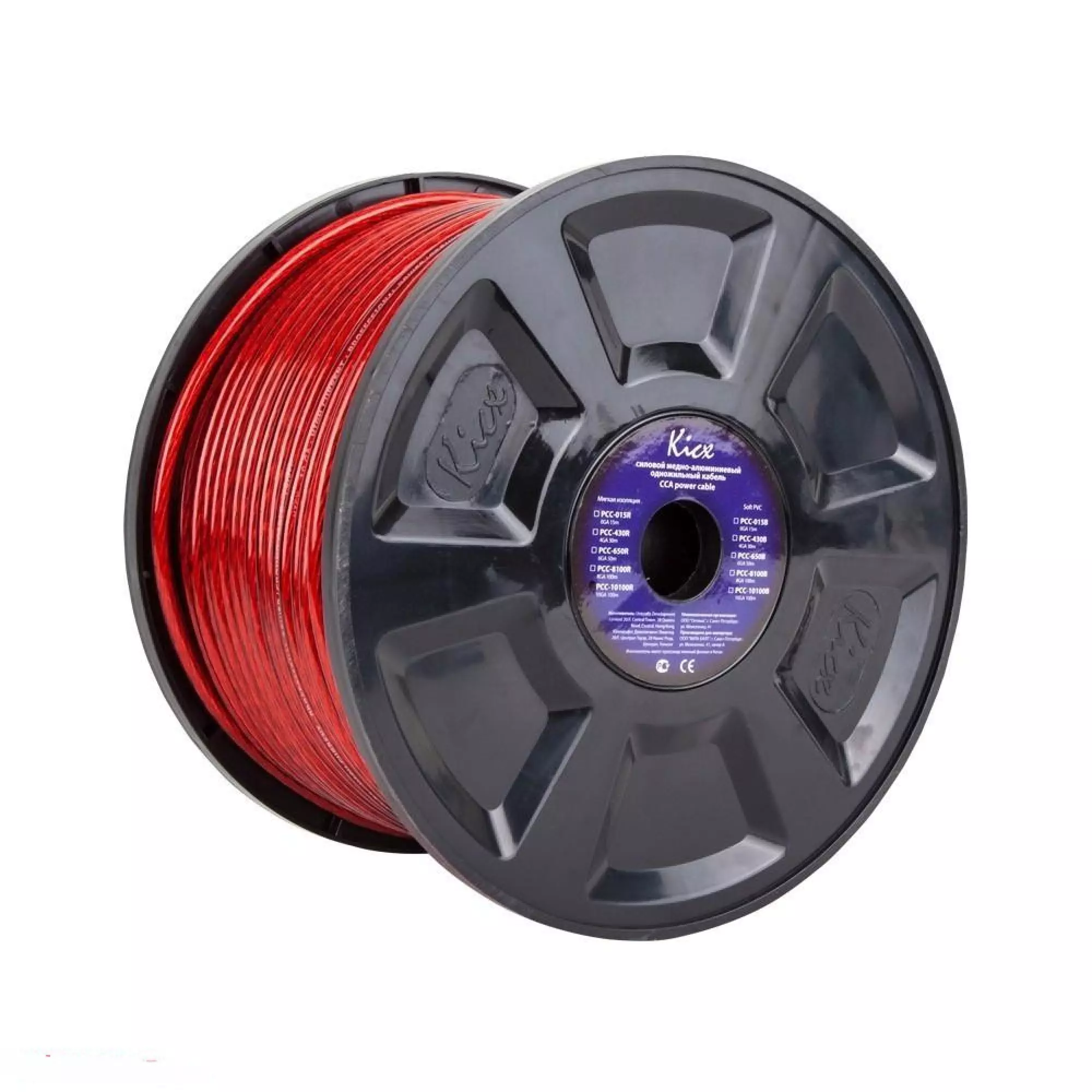 Кабель силовой Kicx PCC-10100 R 1м (2905) Кабель силовой Kicx PCC-10100 R 1м (2905)