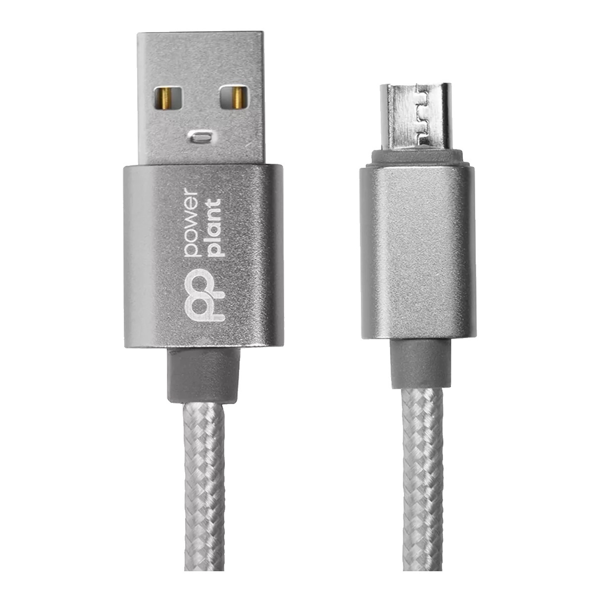 Кабель PowerPlant USB - micro USB 1 м Grey (CA912339)