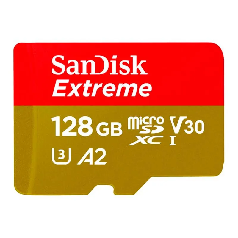 Карта памяти SanDisk microSD 128GB C10 UHS-I U3 R190/W90MB/s Extreme V30 (SDSQXAA-128G-GN6MN) Карта памяти SanDisk microSD 128GB C10 UHS-I U3 R190/W90MB/s Extreme V30 (SDSQXAA-128G-GN6MN)