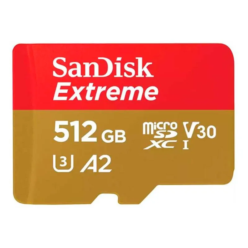 Карта памяти SanDisk microSD 512GB C10 UHS-I U3 R190/W130MB/s Extreme V30 (SDSQXAV-512G-GN6MN) Карта памяти SanDisk microSD 512GB C10 UHS-I U3 R190/W130MB/s Extreme V30 (SDSQXAV-512G-GN6MN)
