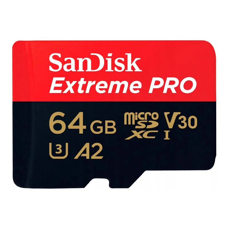 Карта памяти SanDisk MicroSDXC 64GB UHS-I U3 R200/W90MB/s Extreme Pro V30 + SD-адаптер (SDSQXCU-064G-GN6MA) Карта памяти SanDisk MicroSDXC 64GB UHS-I U3 R200/W90MB/s Extreme Pro V30 + SD-адаптер (SDSQXCU-064G-GN6MA)