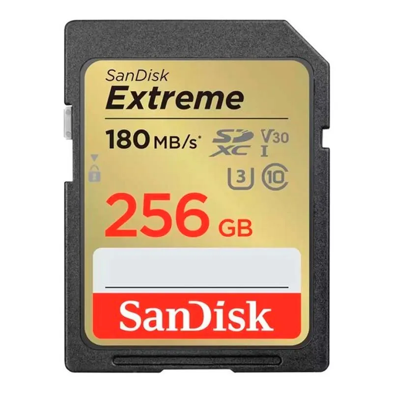 Карта пам'яті SanDisk SD 256GB C10 UHS-I U3 R180/W130MB/s Extreme V30 (SDSDXVV-256G-GNCIN) Карта пам'яті SanDisk SD 256GB C10 UHS-I U3 R180/W130MB/s Extreme V30 (SDSDXVV-256G-GNCIN)