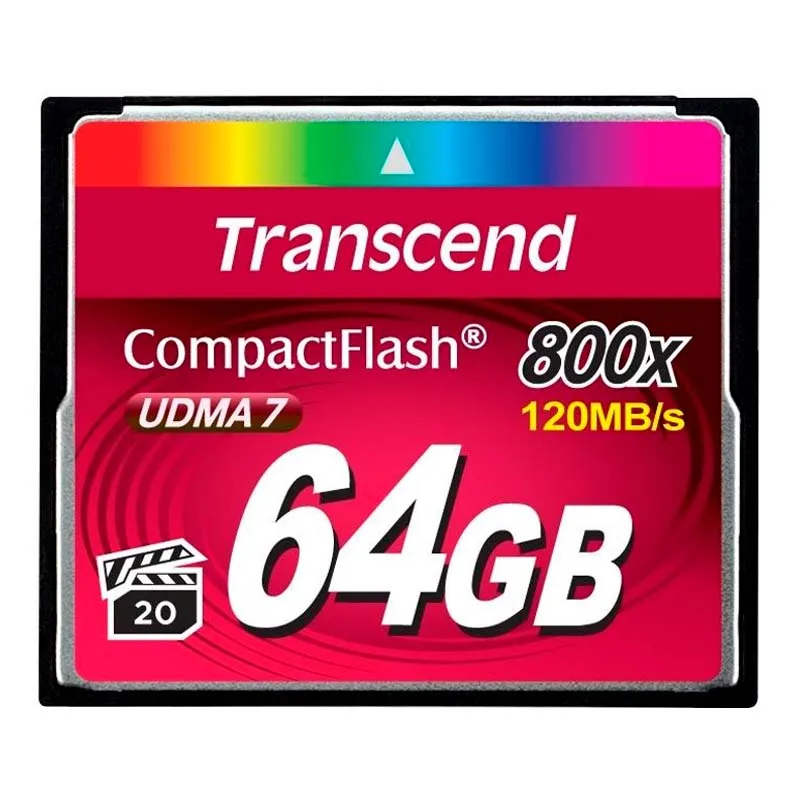 Карта памяти Transcend CF 64GB 800X