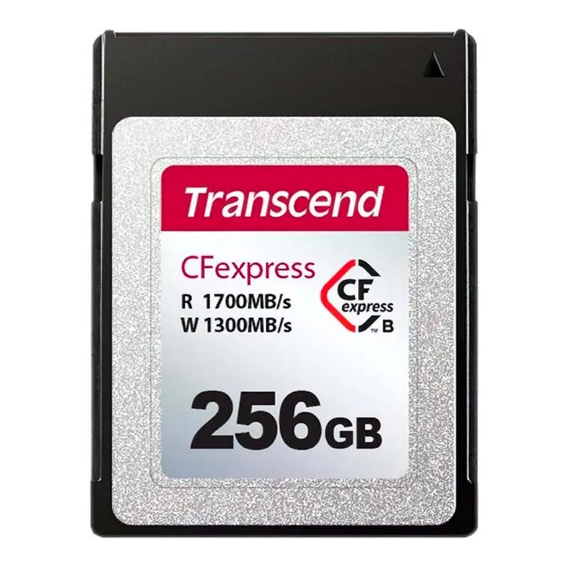 Карта пам'яті Transcend CFexpress 256GB Type B R1700/W1300MB/s (TS256GCFE820) Карта пам'яті Transcend CFexpress 256GB Type B R1700/W1300MB/s (TS256GCFE820)