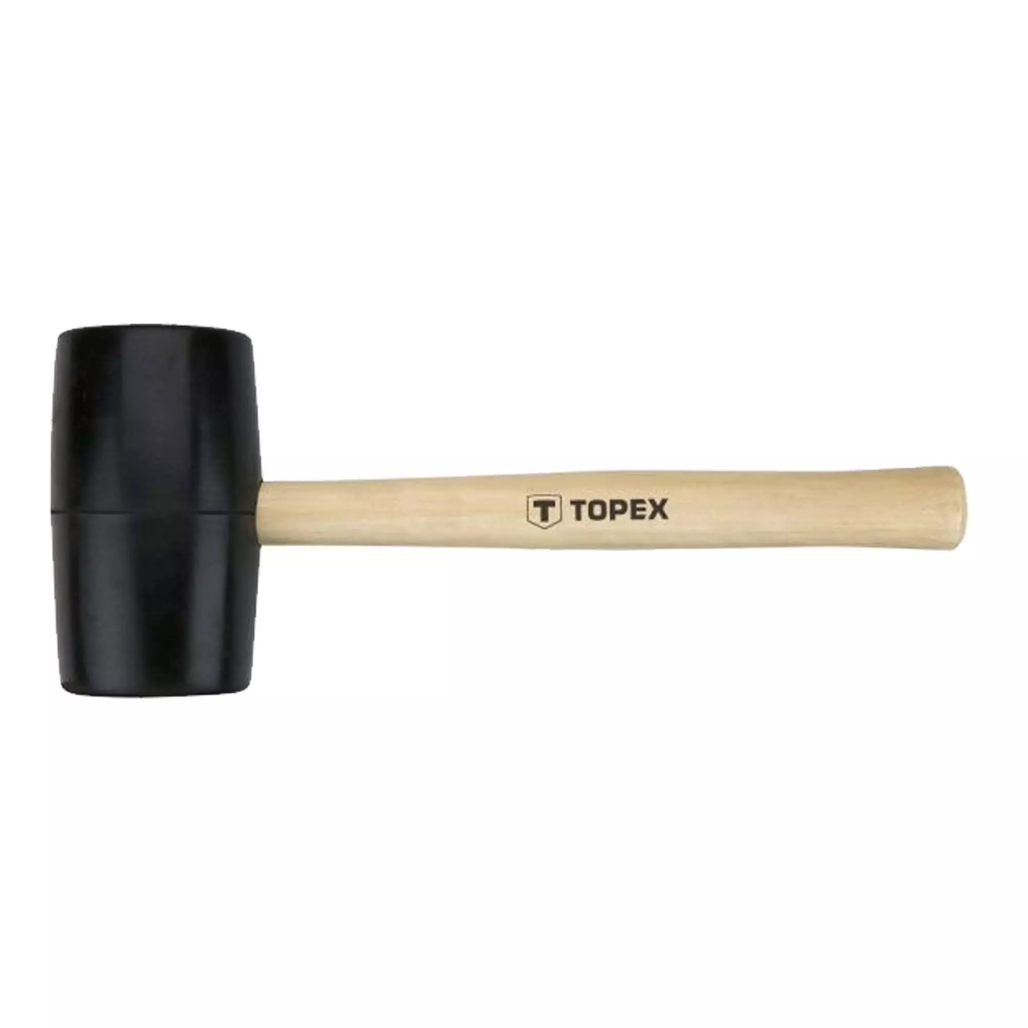 Киянка гумова TOPEX 680 г, дерев'яна рукоятка (02A345)