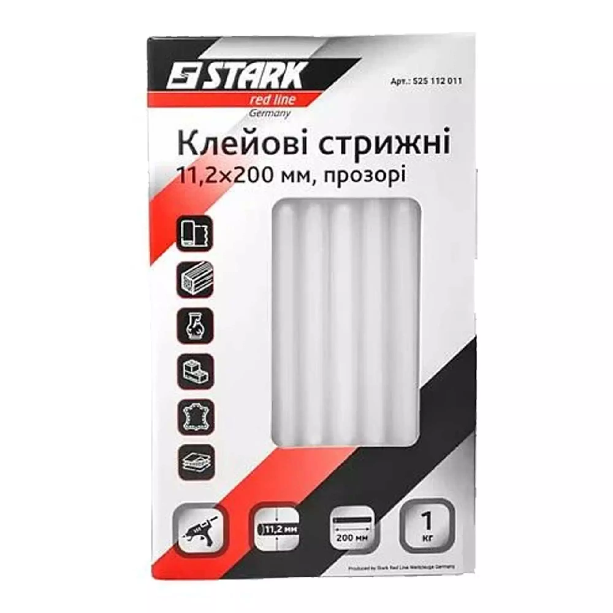 Клейові стрижні Stark прозорі 1 кг (525112011) Клейові стрижні Stark прозорі 1 кг (525112011)