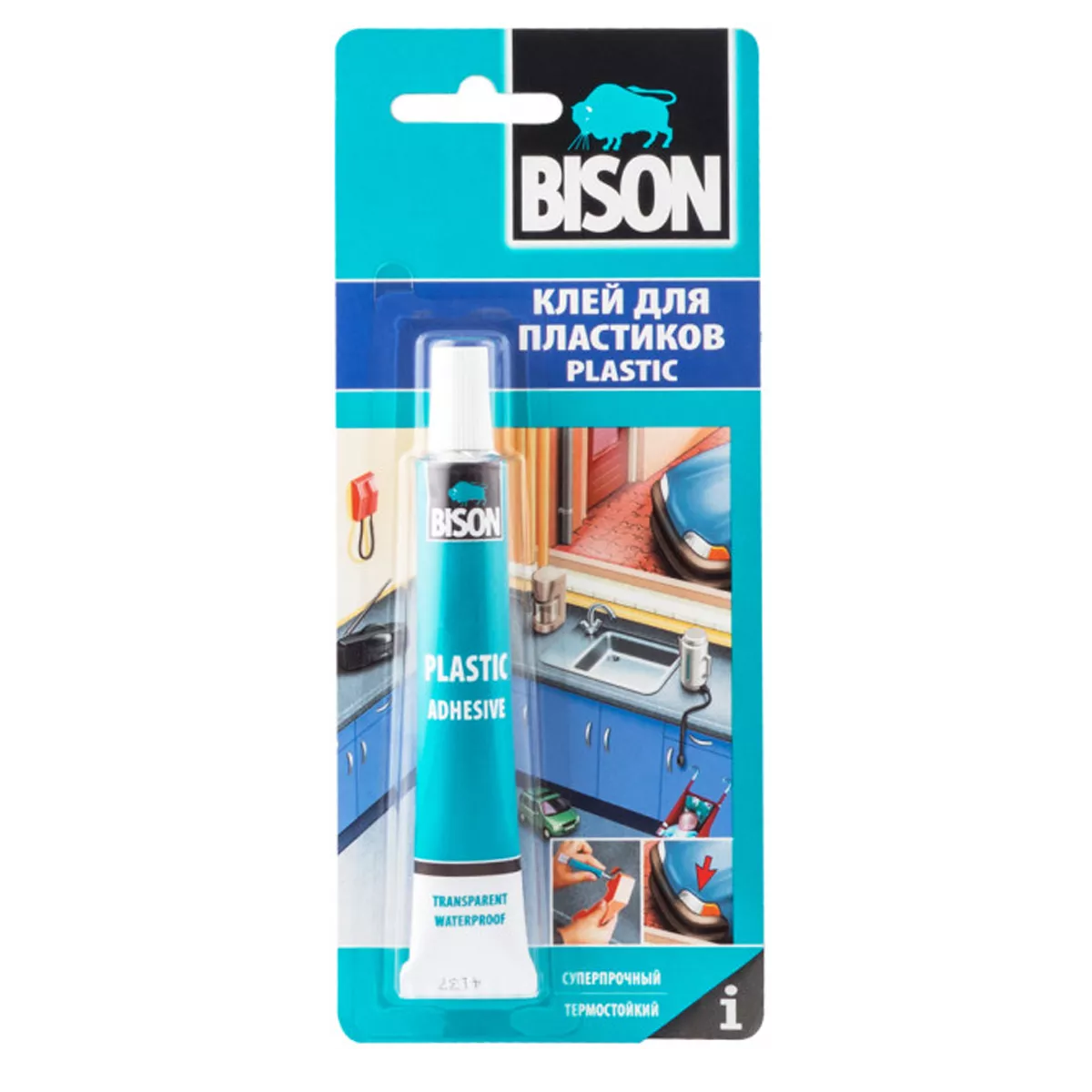 Клей BISON для твердого пластика 25 мл (6305315) (052632)