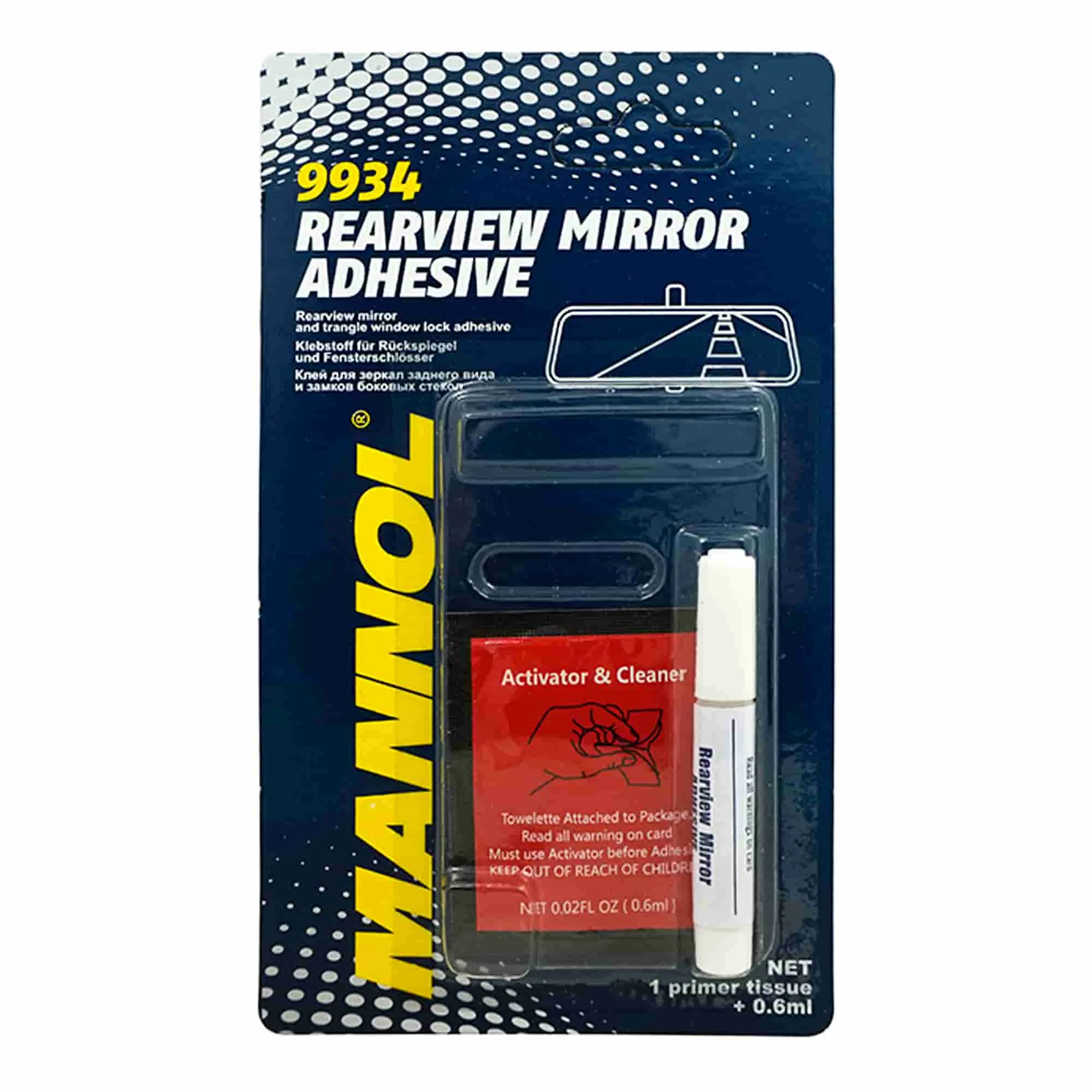 Клей для дзеркал заднього виду MANNOL Rearview Mirror Adhesive 1.2мл (9934) Клей для дзеркал заднього виду MANNOL Rearview Mirror Adhesive 1.2мл (9934)