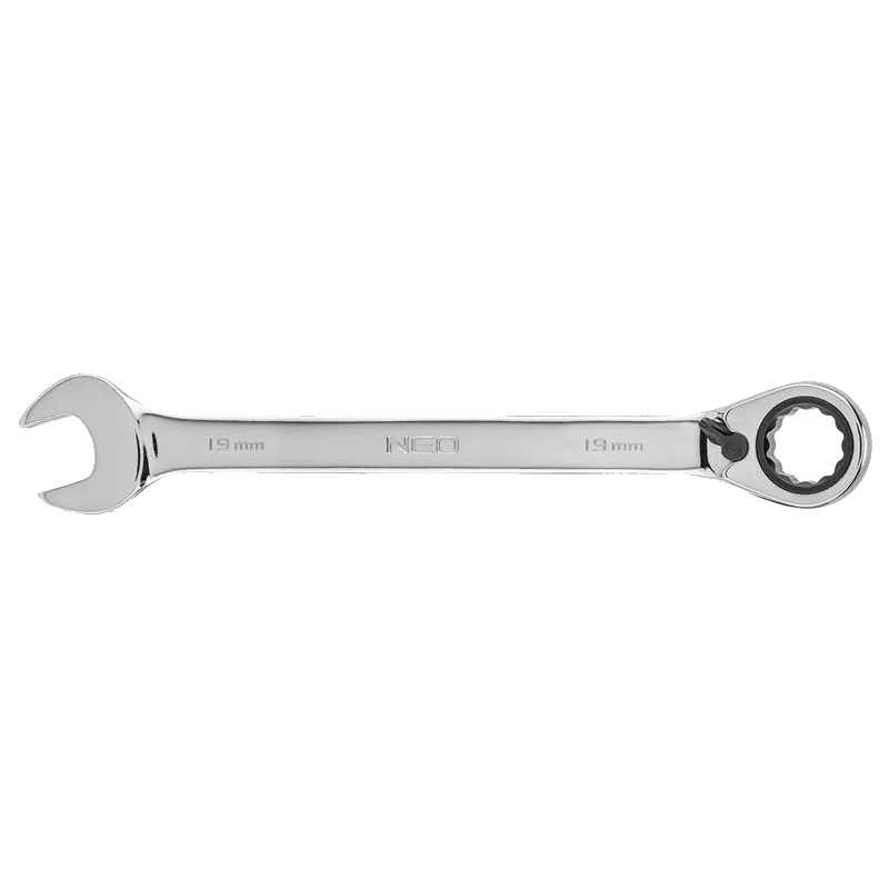 Ключ комбинированный NEO, с трещеткой, 19 мм (09-331)