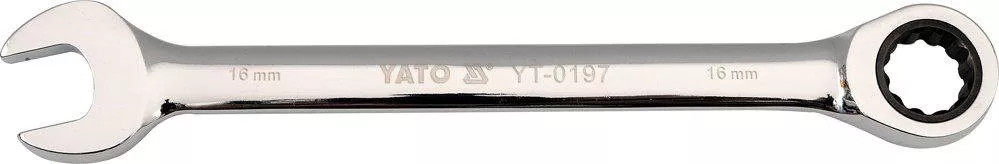 Ключ комбінований з трещеткой YATO CrV М12мм L170мм (YT-0193)