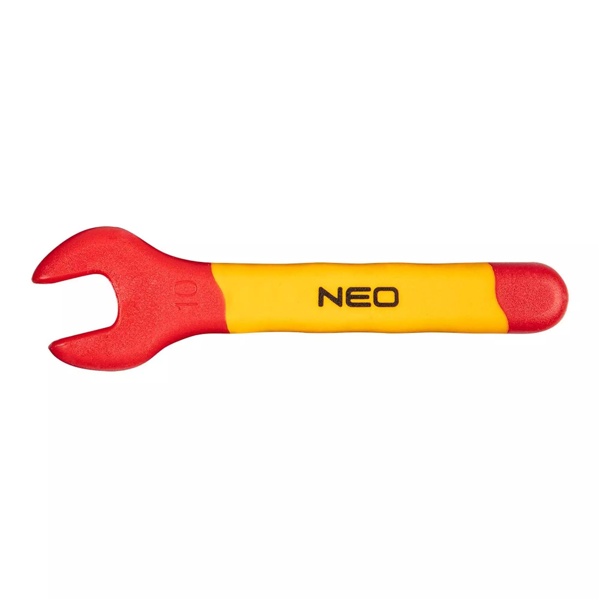 Ключ NEO TOOLS з відкритим зівом односторонній 10 мм 1000V (01-114) Ключ NEO TOOLS з відкритим зівом односторонній 10 мм 1000V (01-114)