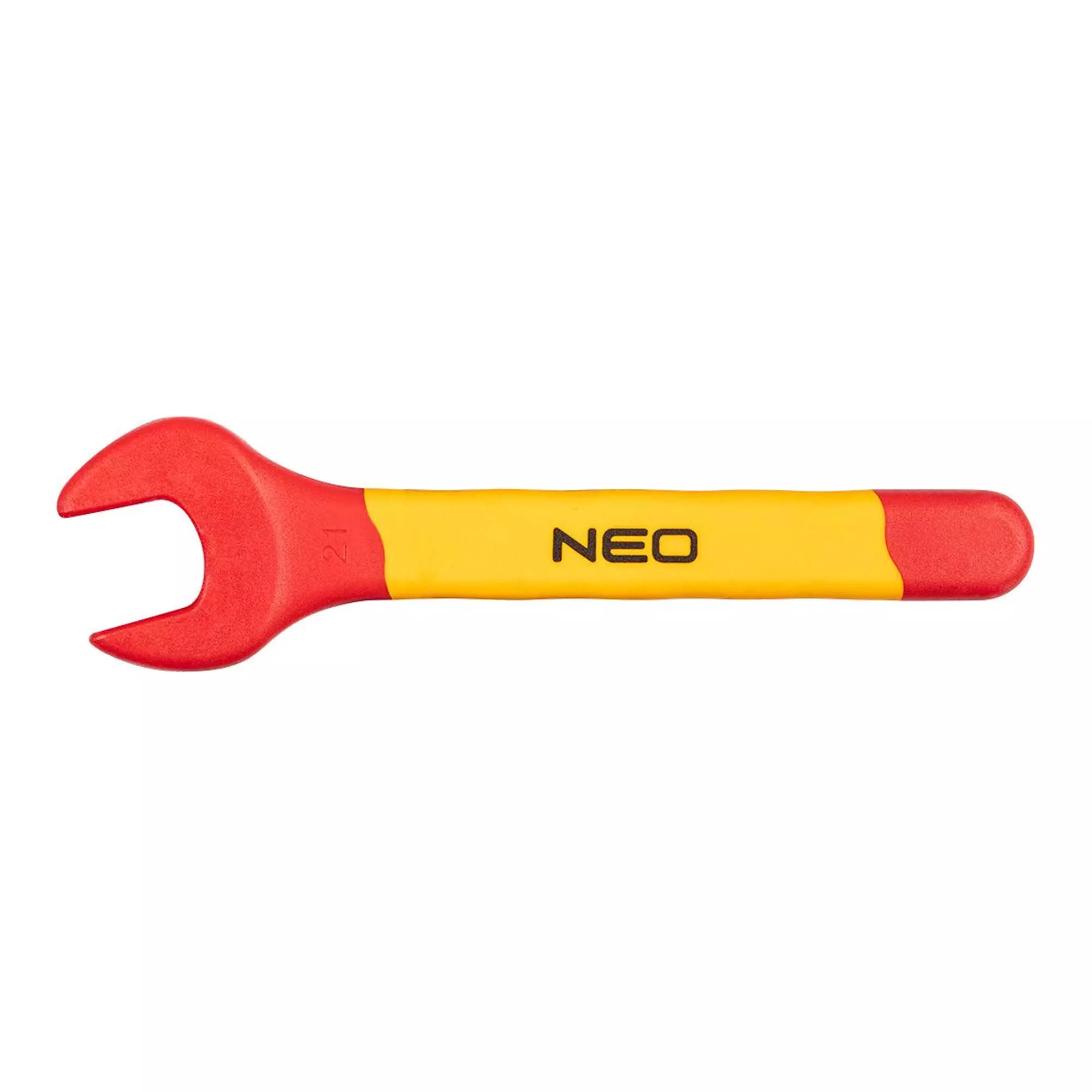 Ключ NEO TOOLS с открытым зевом односторонний 21 мм 1000V (01-124) Ключ NEO TOOLS с открытым зевом односторонний 21 мм 1000V (01-124)