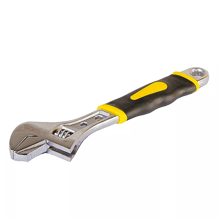 Ключ розвідний MASTER TOOL 250 мм, 0 - 38 мм, з двокомпонентною ручкою, переставна губка (76-0423) Ключ розвідний MASTER TOOL 250 мм, 0 - 38 мм, з двокомпонентною ручкою, переставна губка (76-0423)