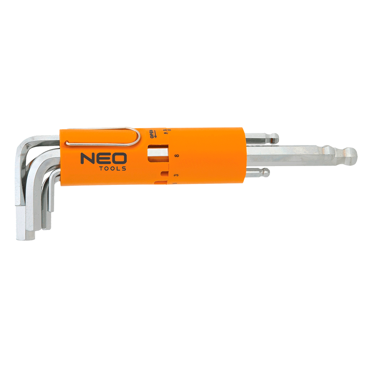Ключи NEO шестигранные, 2.5-10 мм, набор 8 шт. (09-523)