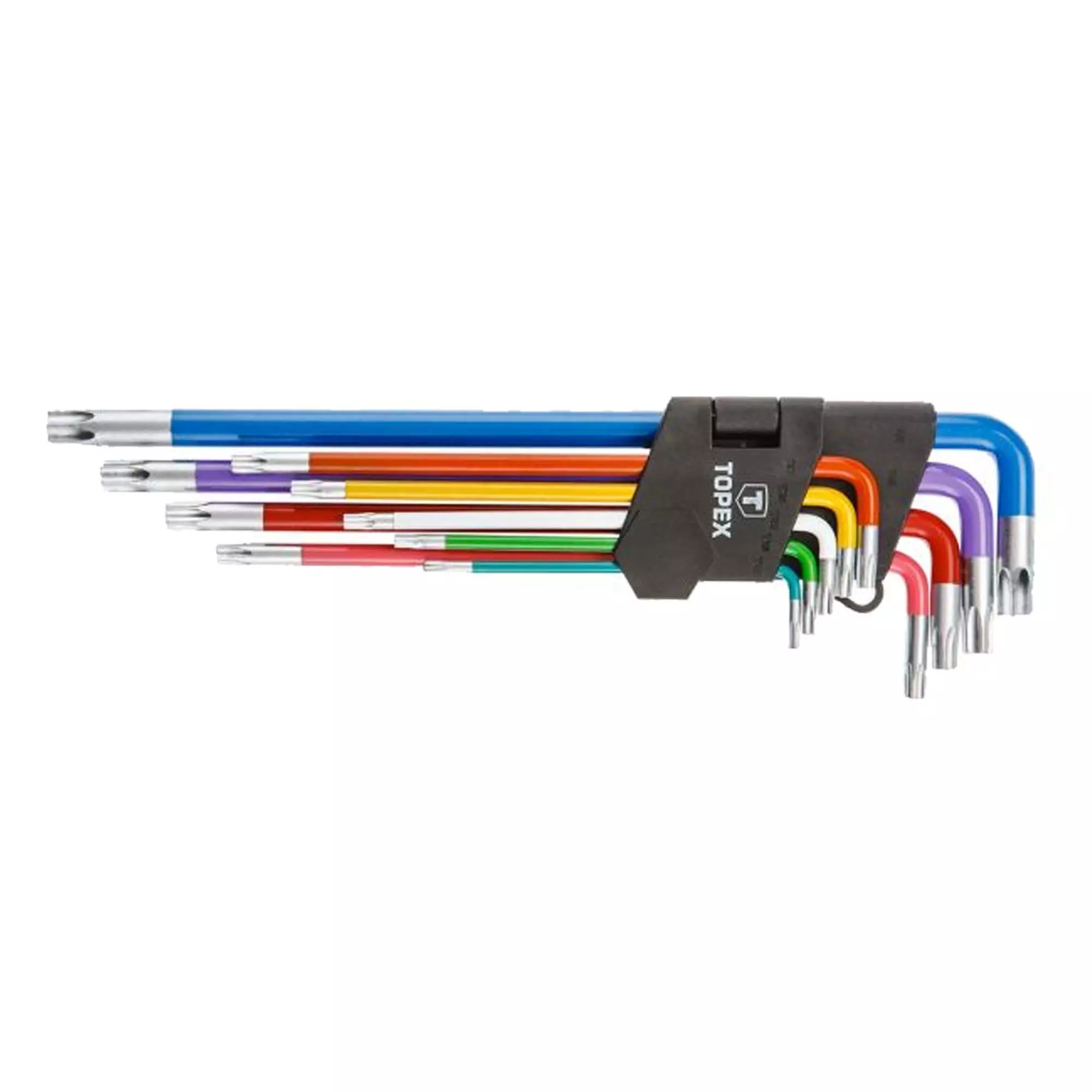 Ключи шестигранные TOPEX Torx тип Т, T10-T50, набор 9 шт. (35D969) Ключи шестигранные TOPEX Torx тип Т, T10-T50, набор 9 шт. (35D969)