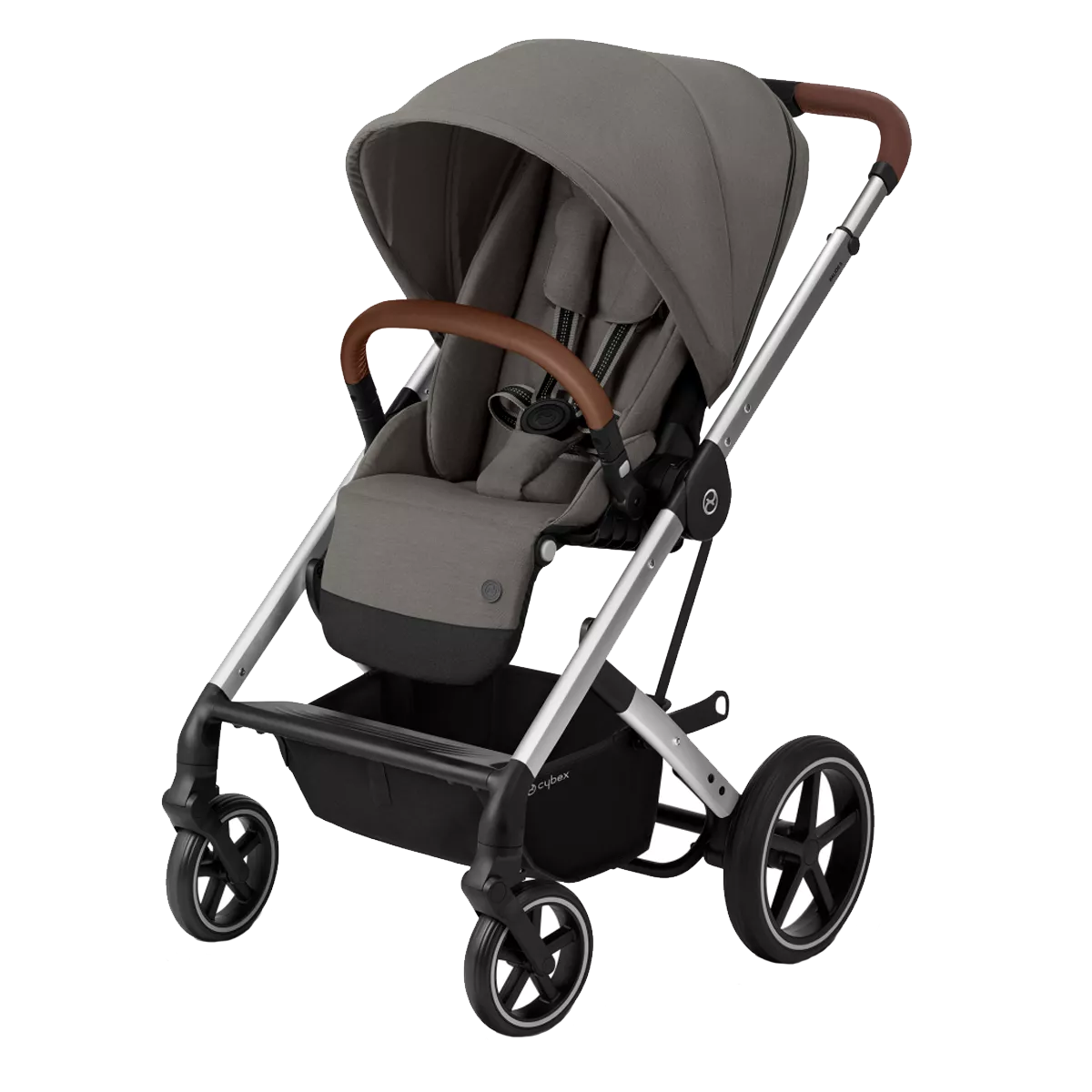 Коляска Cybex Balios S Lux SLV Soho Grey mid grey (с бампером) (520001247) Коляска Cybex Balios S Lux SLV Soho Grey mid grey (с бампером) (520001247)