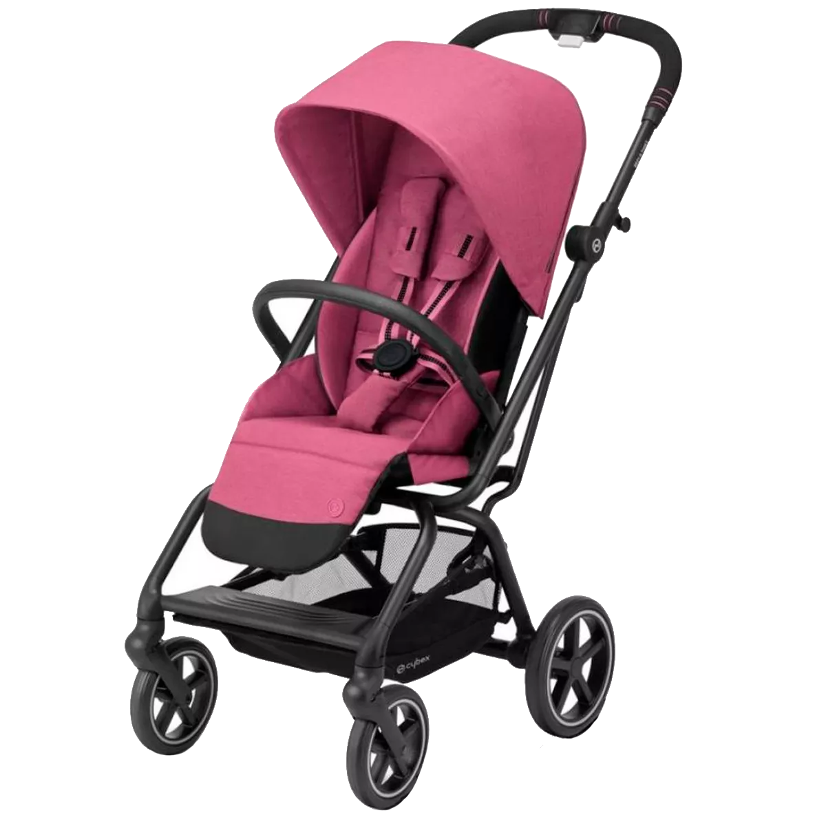 Коляска Cybex Eezy S Twist+ 2 BLK B Magnolia Pink purple (с бампером) (520001953)