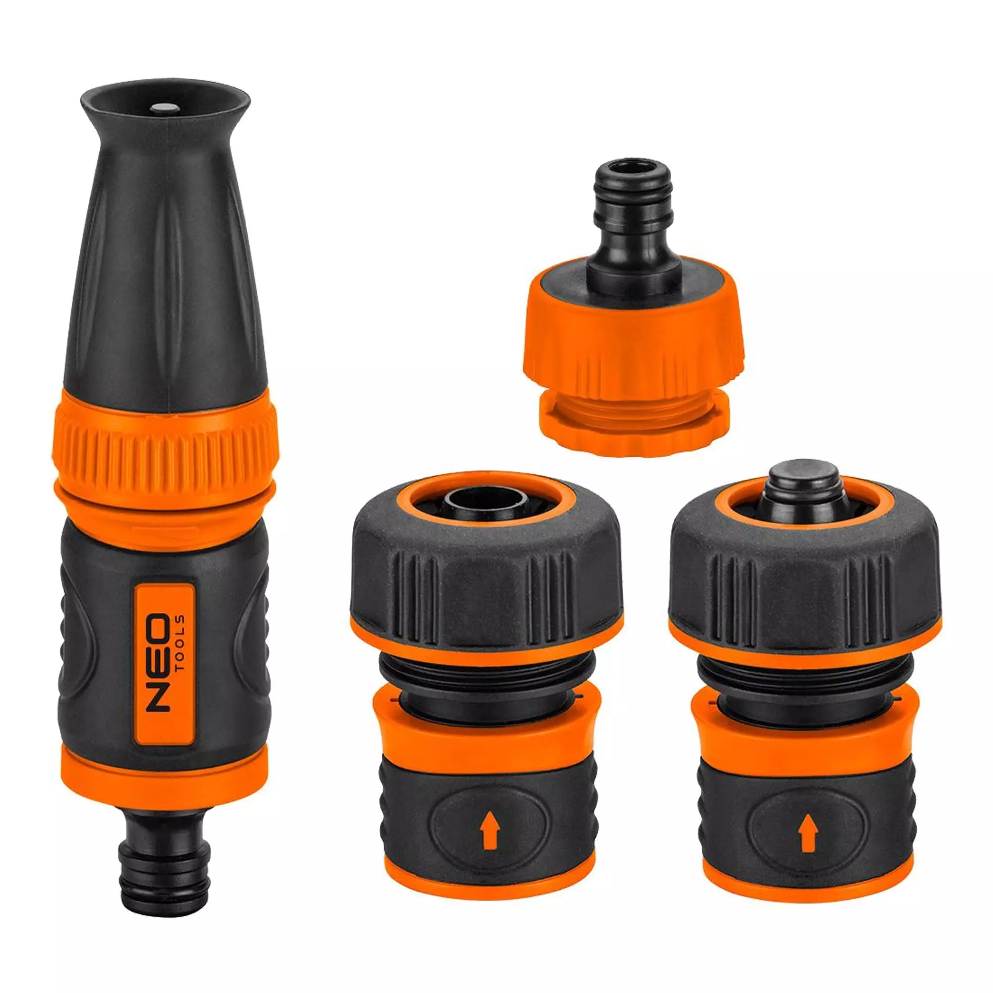 Комплект NEO TOOLS 3/4" з прямим соплом, з'єднувачами та штуцером 3/4 (15-711) Комплект NEO TOOLS 3/4" з прямим соплом, з'єднувачами та штуцером 3/4 (15-711)