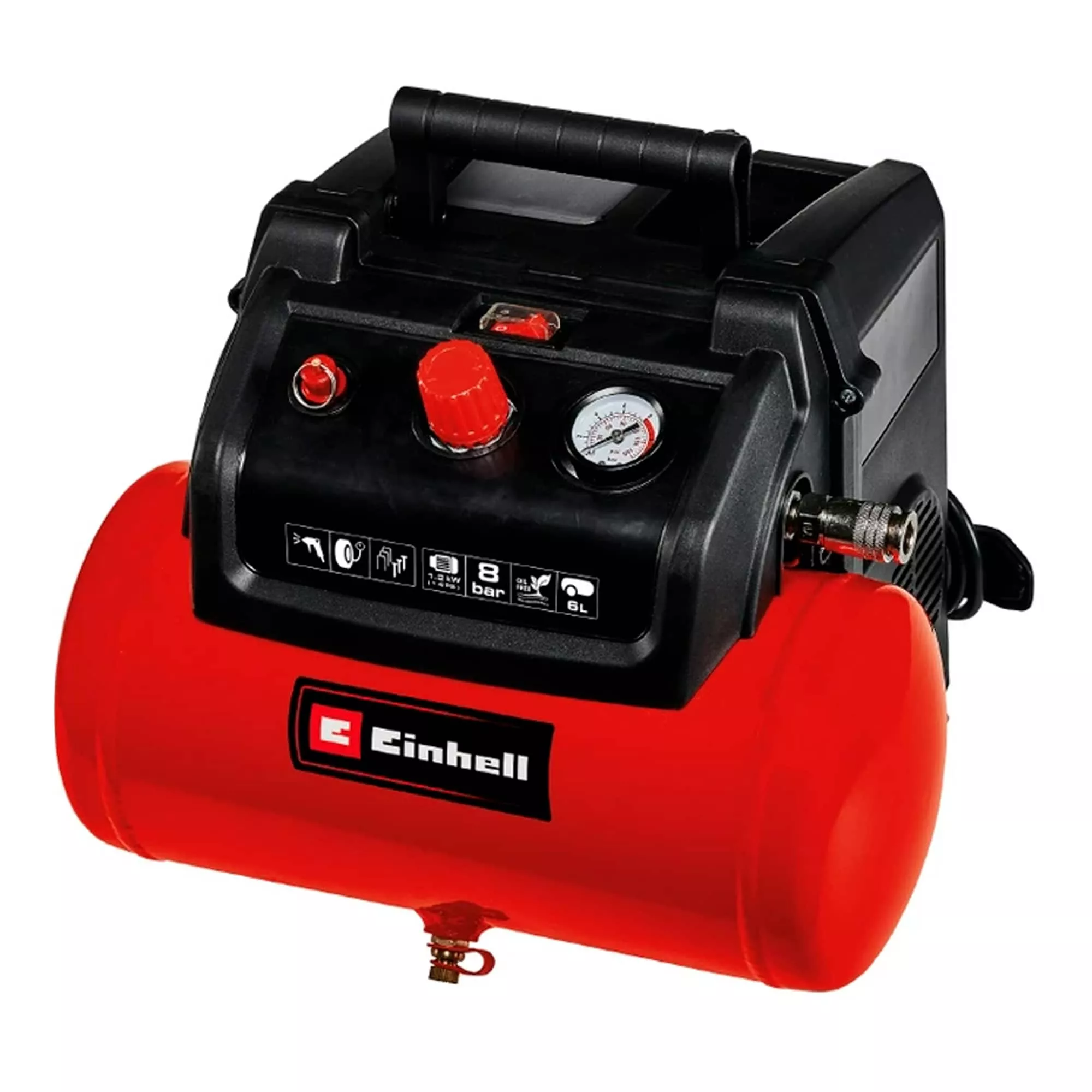 Компрессор безмасляный Einhell TC-AC 190/6/8 OF Set (4020650) Компрессор безмасляный Einhell TC-AC 190/6/8 OF Set (4020650)
