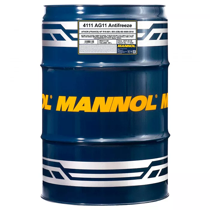 Антифриз Mannol Longterm AG11 -70°C синий 60л (MN4111-60)