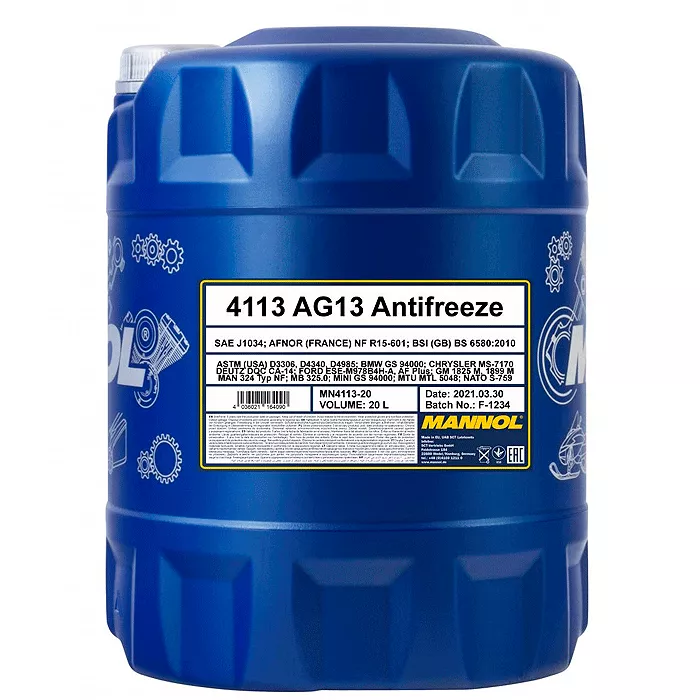 Антифриз Mannol Hightec AG13 -80 ° C зелений 20л (MN4113-20) Антифриз Mannol Hightec AG13 -80 ° C зелений 20л (MN4113-20)