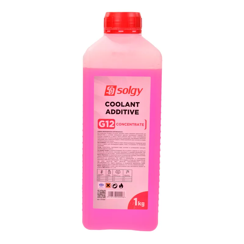 Концентрат антифриза SOLGY ROT G12 -38 °C красный 1л (503009)