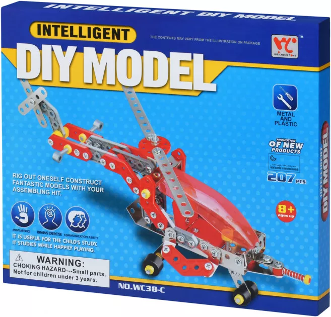 Конструктор металлический Same Toy Inteligent DIY Model Самолет 207 эл. (WC38CUt)