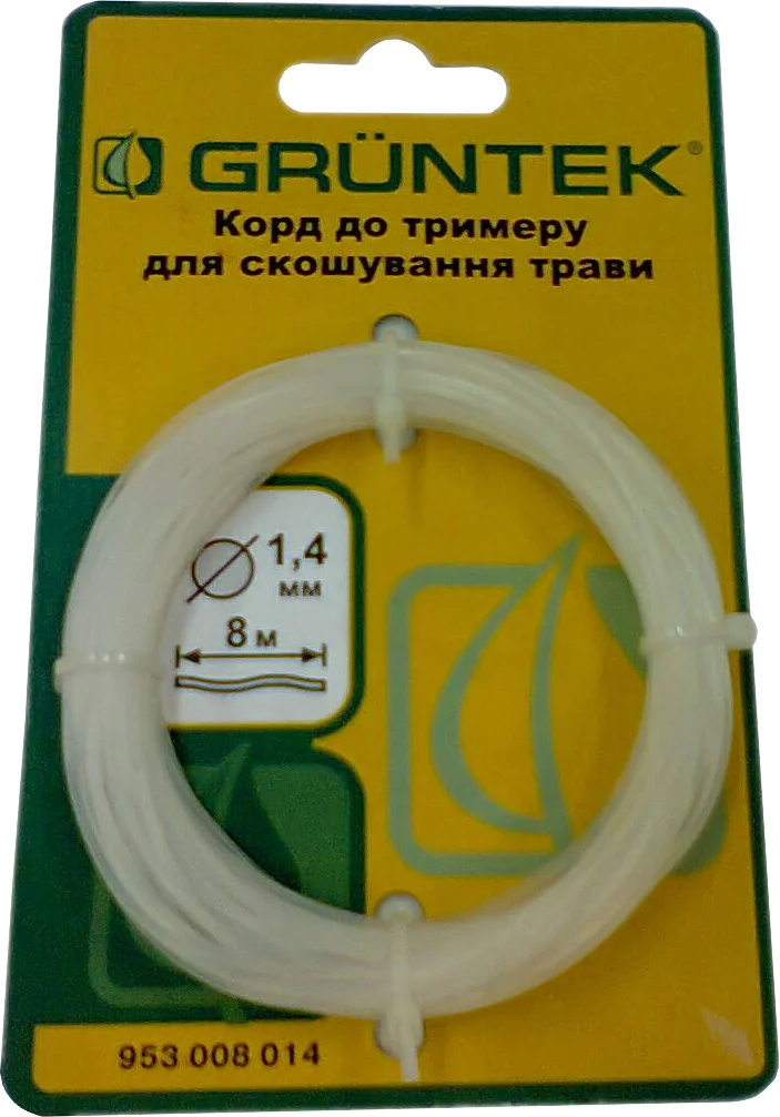Корд для триммера 1,4мм х 8м GRUNTEK (953008014)